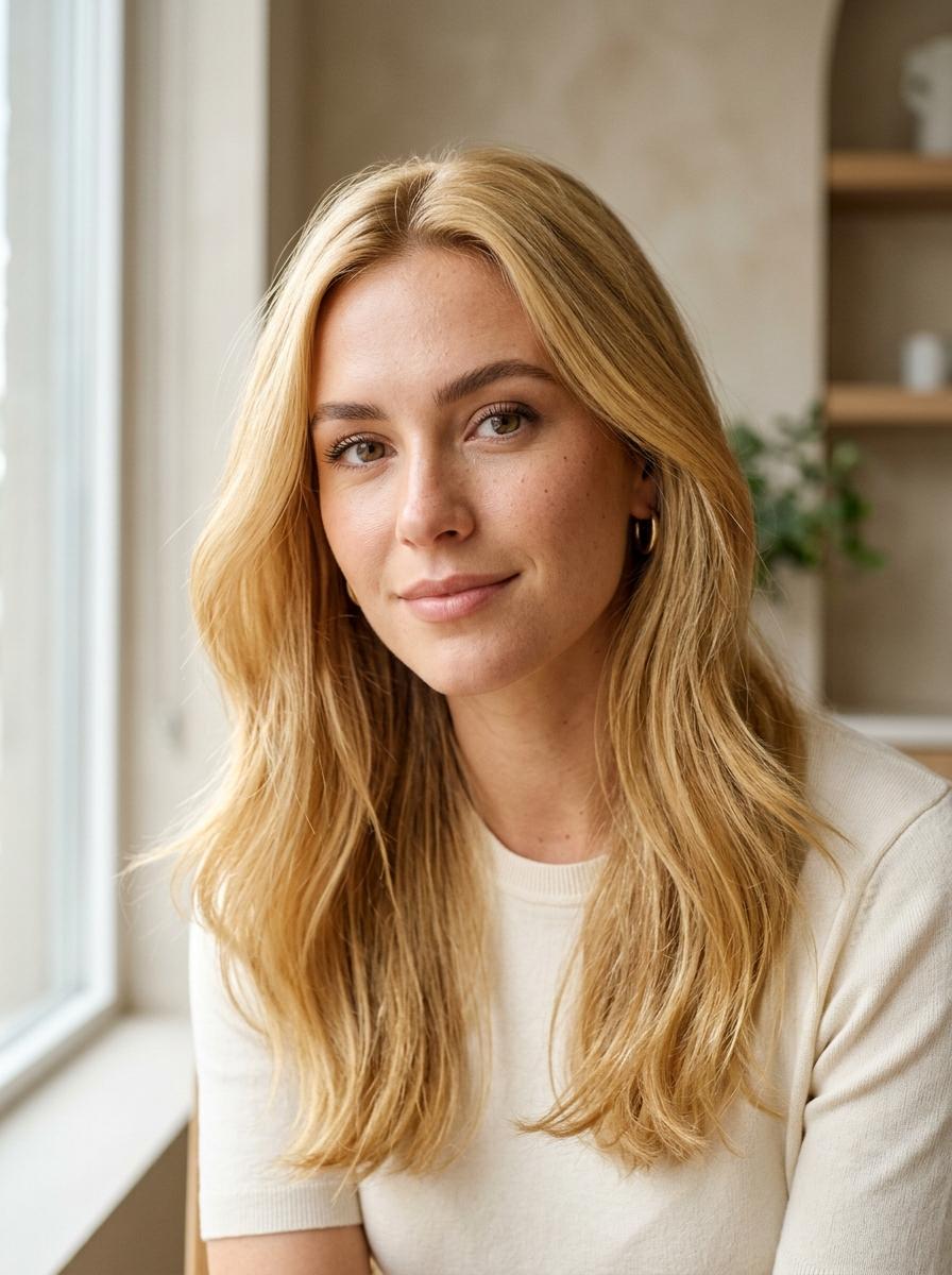Goldblond - Haarfarben Idee